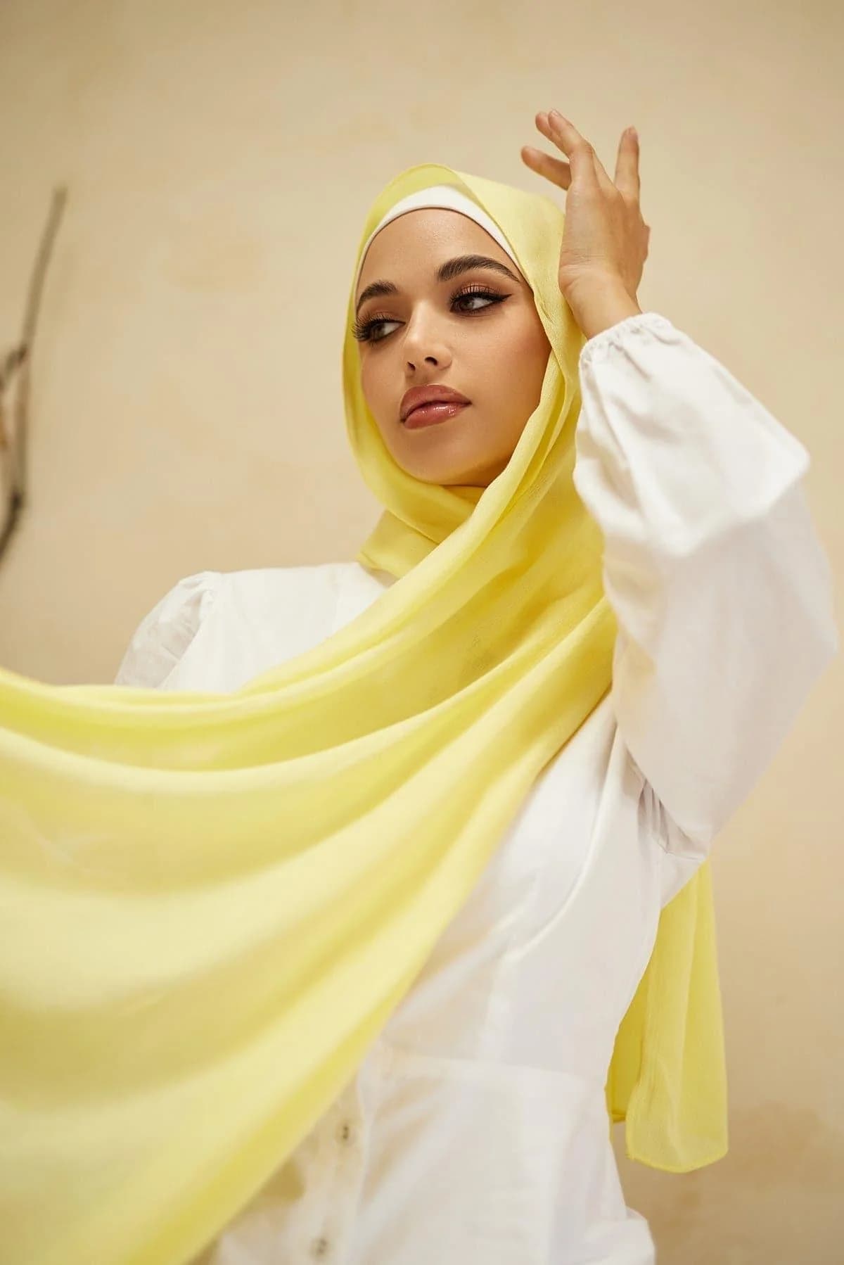 Hijab collection styled on a model