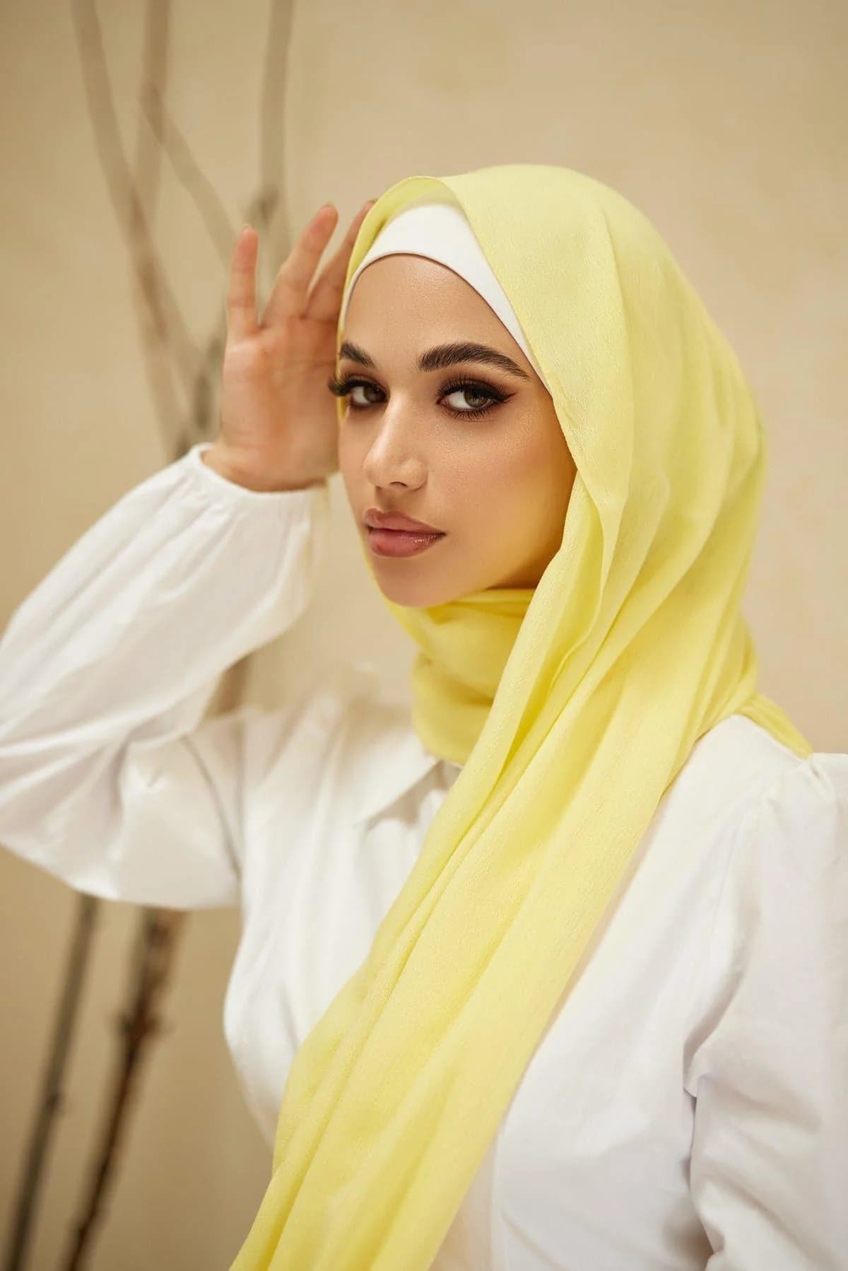 Hijab collection styled on a model