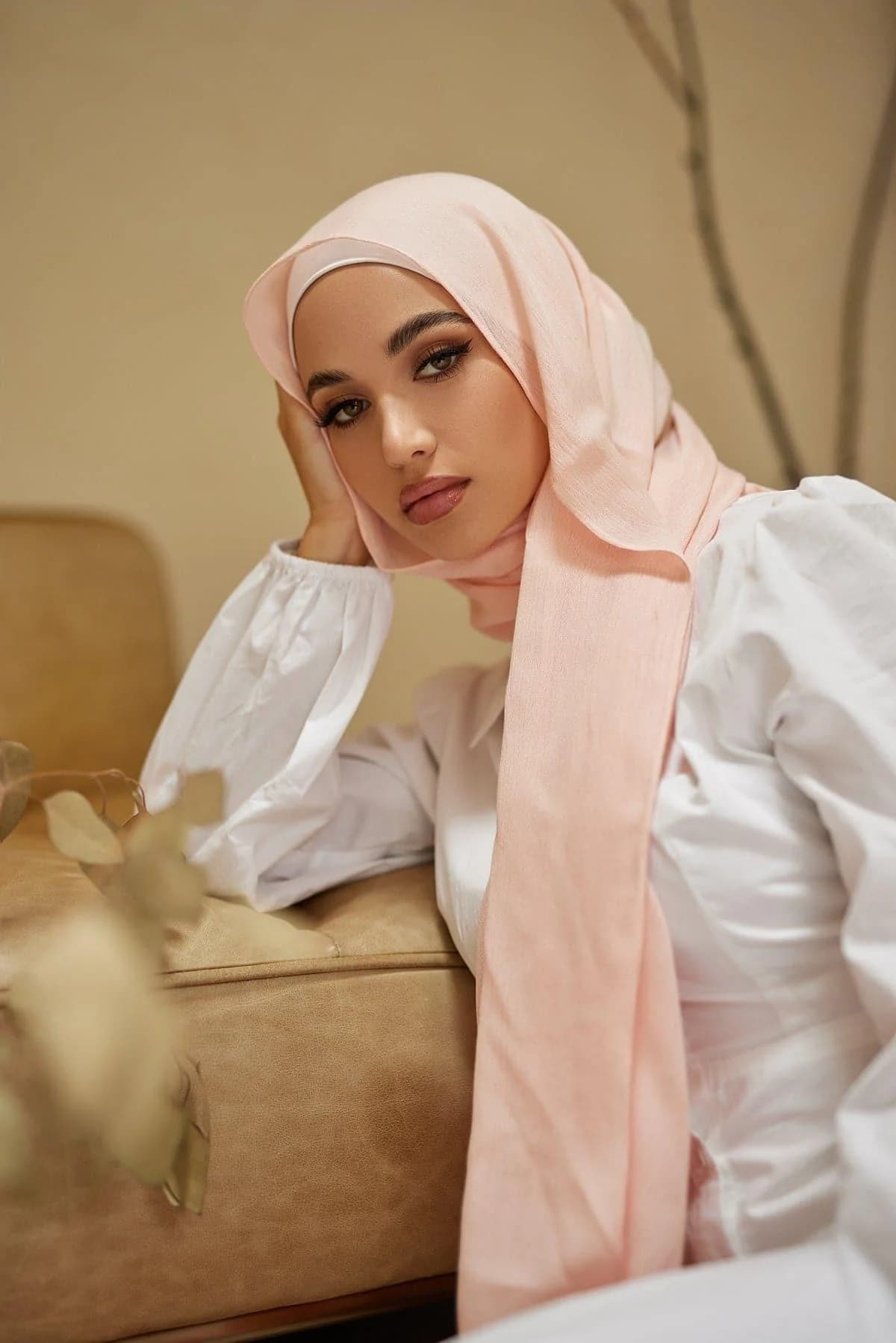 Hijab collection styled on a model